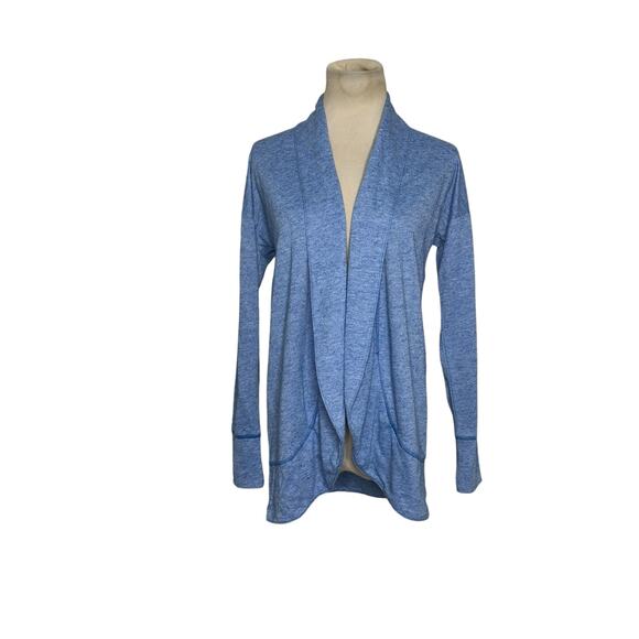 Talbots blue long sleeves open front cardigan size XS - Picture 1 of 10
